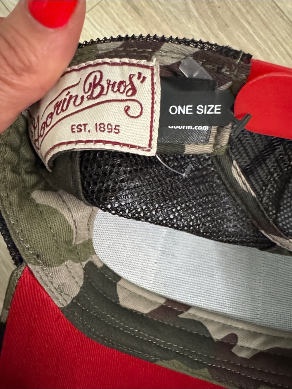 Ring Camouflage Trucker Hat with Rooster Patch - camo - Goorin Bros - Picture 2 of 4